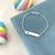 Pulseira baby plaquinha estrela - prata 925