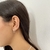 Argola click lisa retangular - prata 925 - loja online