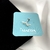 Piercing Cartilagem ramo folhas cravejadas - prata 925