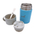 Vianda térmica para comidas calientes Journey Foody Celeste - comprar online