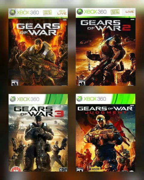 Combo Gears of War 4 EM 1 Xbox 360 Mídia Digital