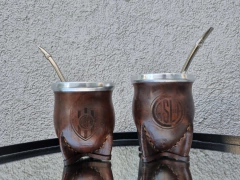 MATE DE CUERO CON GRABADO PERSONALIZADO - tienda online