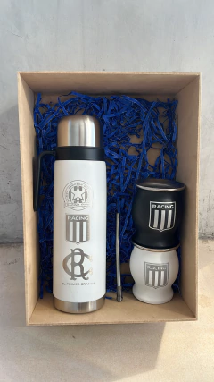 CAJA MATERA PERSONALIZADA CON MATE ACERO - comprar online