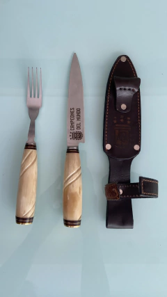 SET CUCHILLO Y TENEDOR CAMPEONES DEL MUNDO - comprar online