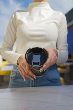 Vaso Térmico Con Destapador Grabado - TIENDA TODA TU PASION