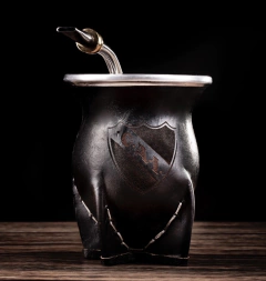 MATE DE CUERO CON GRABADO PERSONALIZADO - tienda online