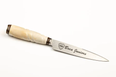 Imagen de CUCHILLO ARTESANAL DE ACERO INOXIDABLE CON GRABADO A ELECCION