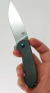 Canivete Kizer Gemini V3471N3, Aço Bohler N690, Com Flipper Lateral, Dark Gray Micarta - EDC - loja online