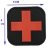 Patch Red Medic - 4 x 4 cm - Emborrachado