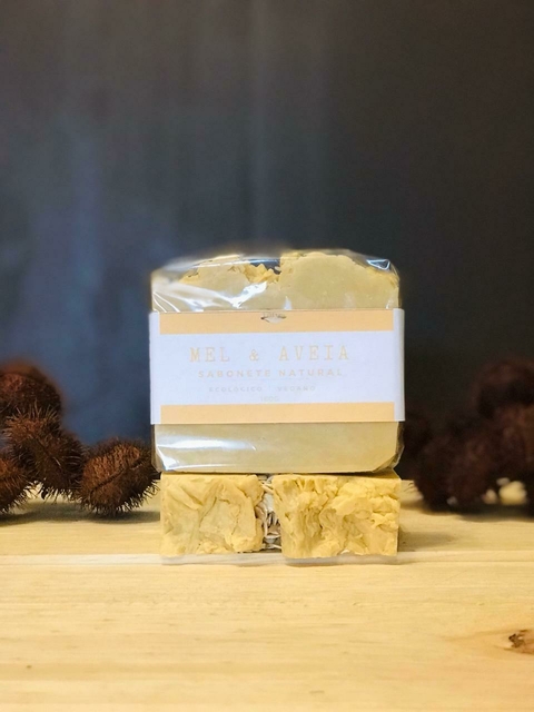 SABONETE NATURAL MEL E AVEIA - ANTIOXIDANTE E HIDRATANTE