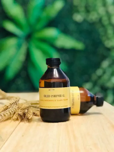 ÓLEO CORPORAL CRAVO, PATCHOULI E YLANG YLANG