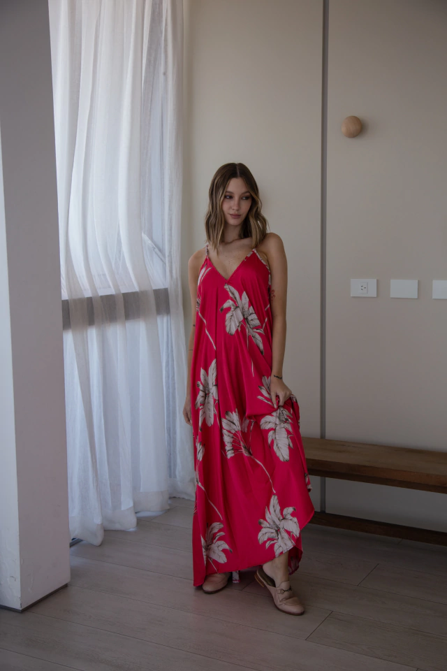 Vestido Idum - Coral thumbnail 2