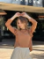 BLUSA VOLADOS ROMA TOSTADA - comprar online