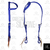 Cabeçada de Silicone 1 Orelha Top Equine - Azul Royal