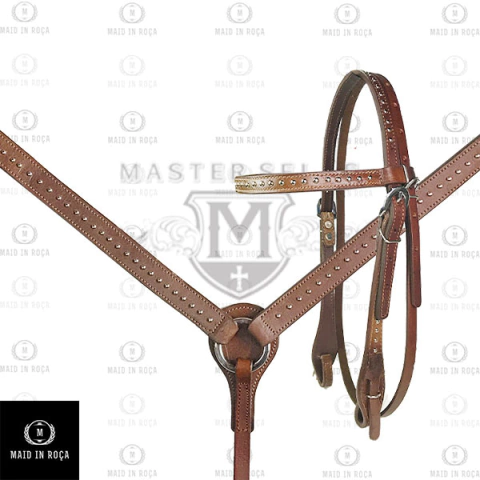 Conj. Cabeçada e Peitoral Master Selas - Testa com Taxa