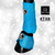 Kit Caneleira Simples com Pedraria Cristal - Azul Turquesa