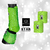 Kit Caneleira e Liga com Pedraria Cristal - Verde Limao