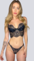 Sarah - Corselet em renda chantilly com tule liso na internet