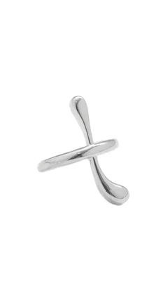 Anel Conceito com Banho em Ródio Branco - comprar online