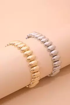 Imagem do Pulseira Gomas com Banho em Ouro 18k ou Ródio Branco