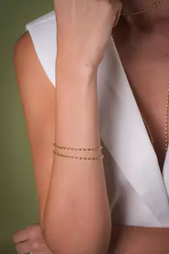 Pulseira Gominha com Banho em Ouro 18k na internet