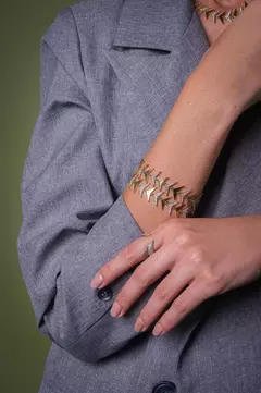 Pulseira Fluir Canetiada com Banho em Ouro 18k - comprar online