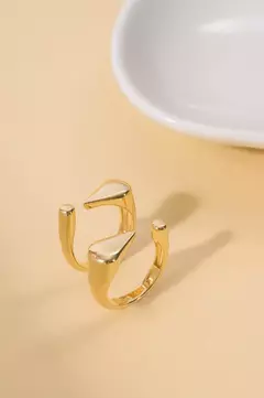 Anel Caminho com Banho em Ouro 18k - Acessórios Amalie