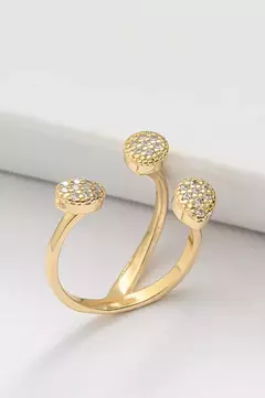 Anel Gota Delicada com Banho em Ouro 18k ou Ródio Branco - Acessórios Amalie
