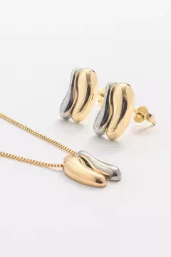 Colar Palitinhos com Dois Banhos | Ouro 18k e Ródio Branco na internet