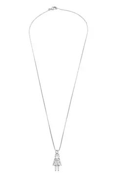 Colar Pingente Cristal Filho com Banho em Ouro 18k ou Ródio Branco - Acessórios Amalie