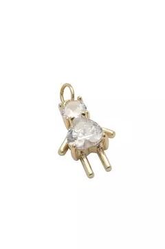 Pingente Cristal Filha com Banho em Ouro 18k ou Ródio Branco