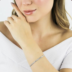 Pulseira Fita com Banho em Ouro ou Ródio Branco na internet