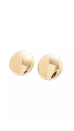Brinco Botão Chic com Banho em Ouro 18k - comprar online