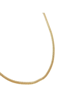 Choker Mini Malha com Banho em Ouro