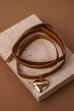 Choker Veludo Coração | Fúcsia ou Marrom - Acessórios Amalie