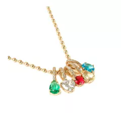 Pingente Gota Citrino Banhado a Ouro 18K - loja online