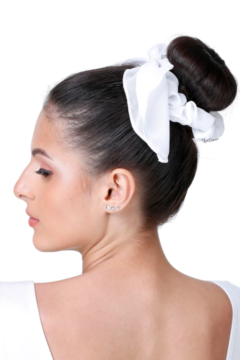 Scrunchie de Lenço com ponta Branco - comprar online