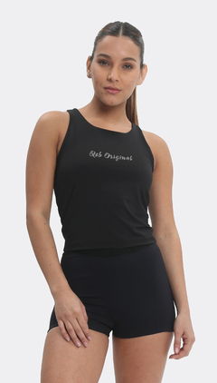 MUSCULOSA VARSOVIA - NEGRO PLATA / QEB