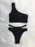 PACK X4 CONJUNTO Top un solo Hombro Negro - Art 1211 (Curva)