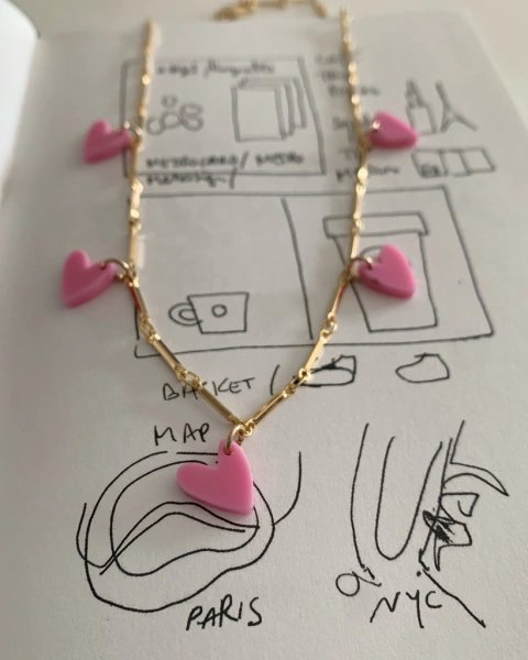 Collar Bubble Gum - mini Cuora