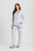 Pijama Americano Manga Longa Feminino Listrado (PRONTA ENTREGA) - comprar online