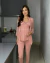 Pijama 3 Peças - Manga Bufante Rosé Claro (Romance) - ANNA ROSA LINGERIE