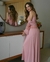 Camisola longa maternidade com Rob longo Rosa ROMANCE - comprar online