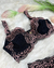 Conjunto Amamentação Primavera com Aro sem Bojo - Preto Com Rosa Bicolor (PRONTA ENTREGA) - comprar online
