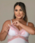 Deluxe Collecttion - Camisola de Amamentação com Bojo e Robe Midi Branco Bicolor - comprar online