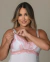 Deluxe Collecttion - Camisola de Amamentação sem Bojo e Robe Midi Branco Bicolor - ANNA ROSA LINGERIE