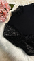 Body de Manga Bufante Tule bordado - Preto - loja online