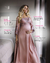 Conjunto Camisola Amamentação com Bojo e Robe - Cetim Romance (Rosé) com renda azul claro- Deluxe - loja online