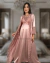Conjunto Camisola Amamentação e Robe - Cetim Romance (Rosé) com renda Verde claro- Deluxe na internet