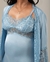 Conjunto Camisola Amamentação e Robe Longo - Cetim Azul Claro Frozen - Deluxe na internet